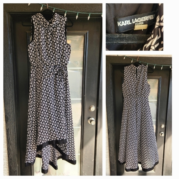 KARL LAGERFELD  High-Low Maxi‎ Dress - Picture 1 of 1